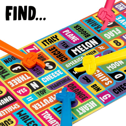 Ideal | Smash Down: Think! Find! SMASH! Who has the fastest finger? | Family Party Games | 3+ Players | Ages 8+