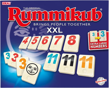 Rummikub IDEAL XXL: The Board Game from IDEAL | Family Games | 2-4 Players | Ages 8+