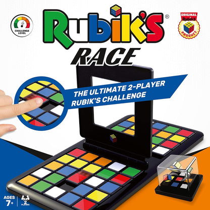 IDEAL | Rubik's Race game: The ultimate 2 player Rubik's Challenge! | Two player Family Games | For 2 Players | Ages 7+