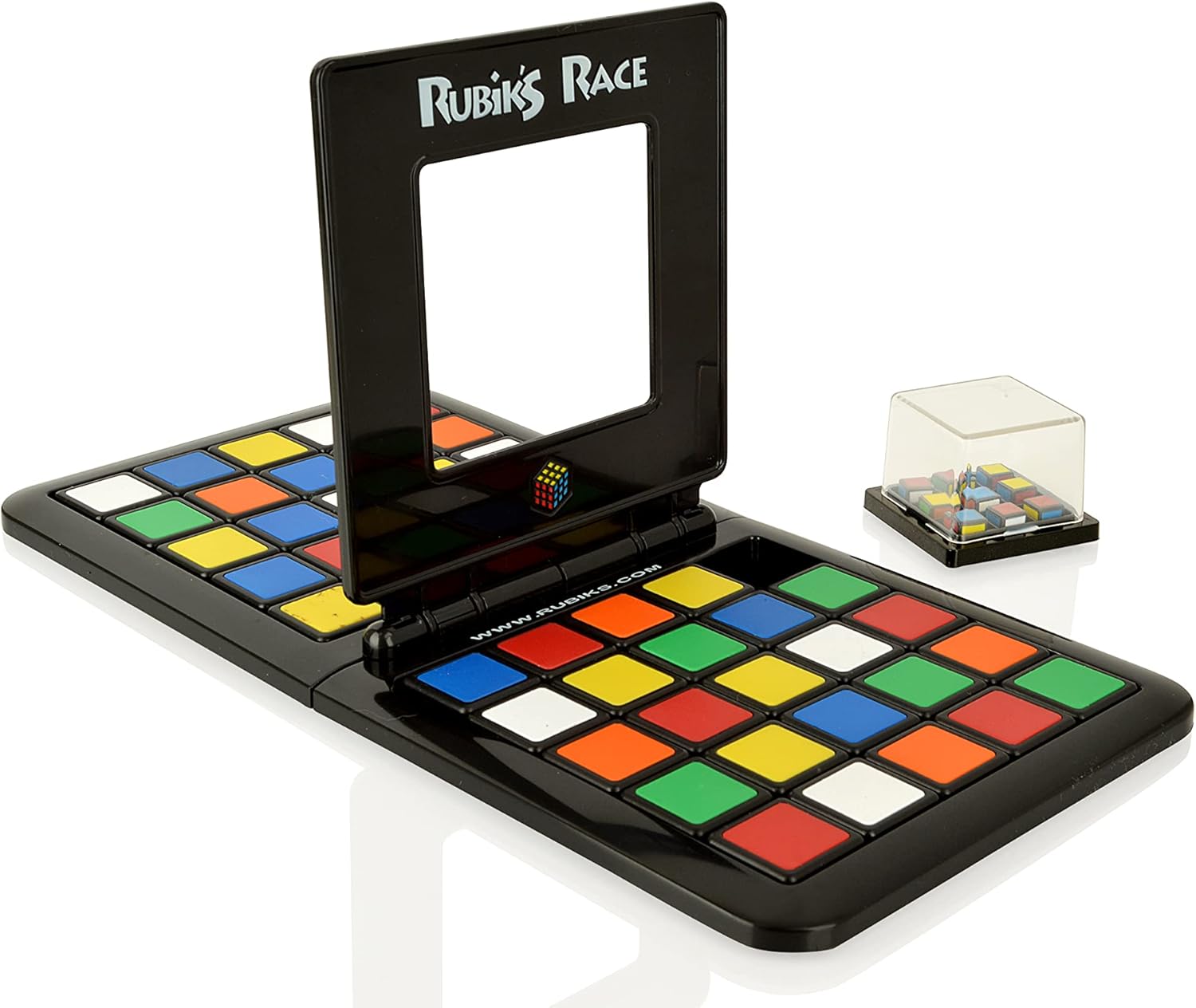IDEAL | Rubik's Race game: The ultimate 2 player Rubik's Challenge! | Two player Family Games | For 2 Players | Ages 7+