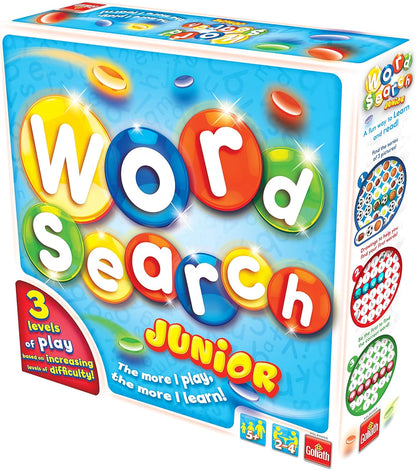 Wordsearch Junior | Fun Educational Word Puzzle Game for Kids | For 2-4 Players | Ages 4+