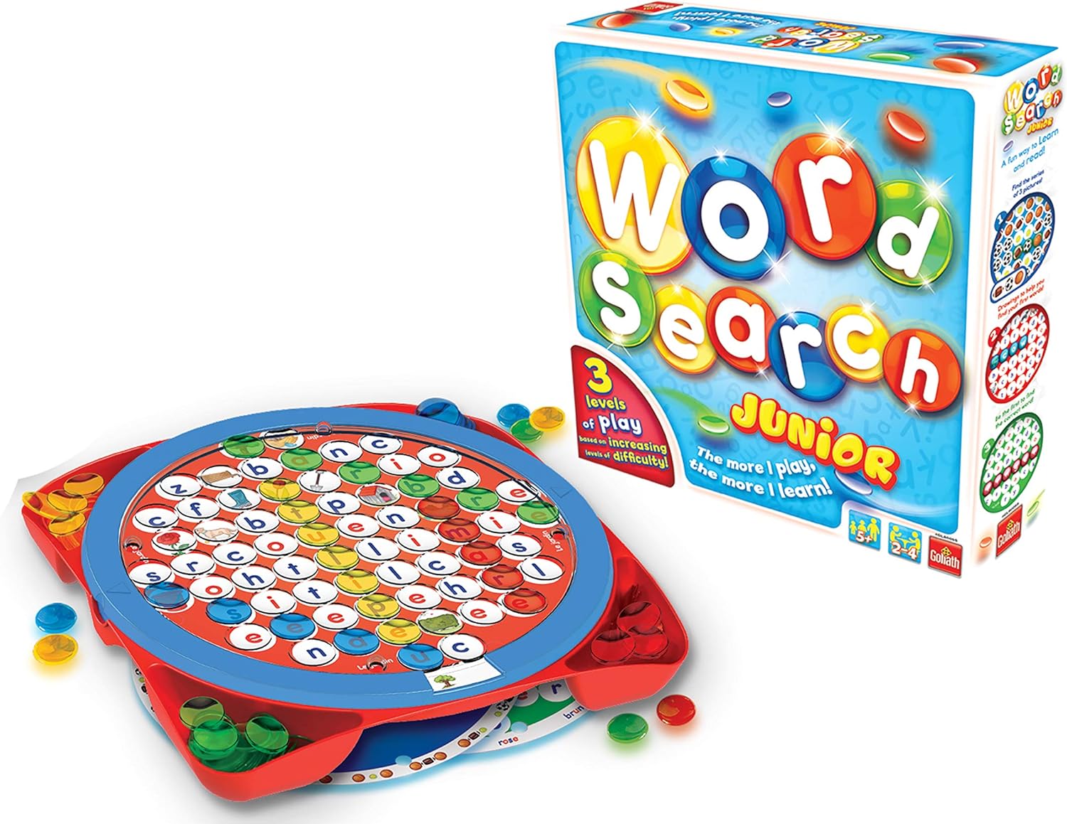 Wordsearch Junior | Fun Educational Word Puzzle Game for Kids | For 2-4 Players | Ages 4+