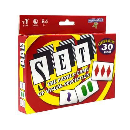 PlayMonster SET Enterprises SET - The Family Card Game of Visual Perception - Race to Find The Matches, For Ages 8+, 81 Cards, Rules included