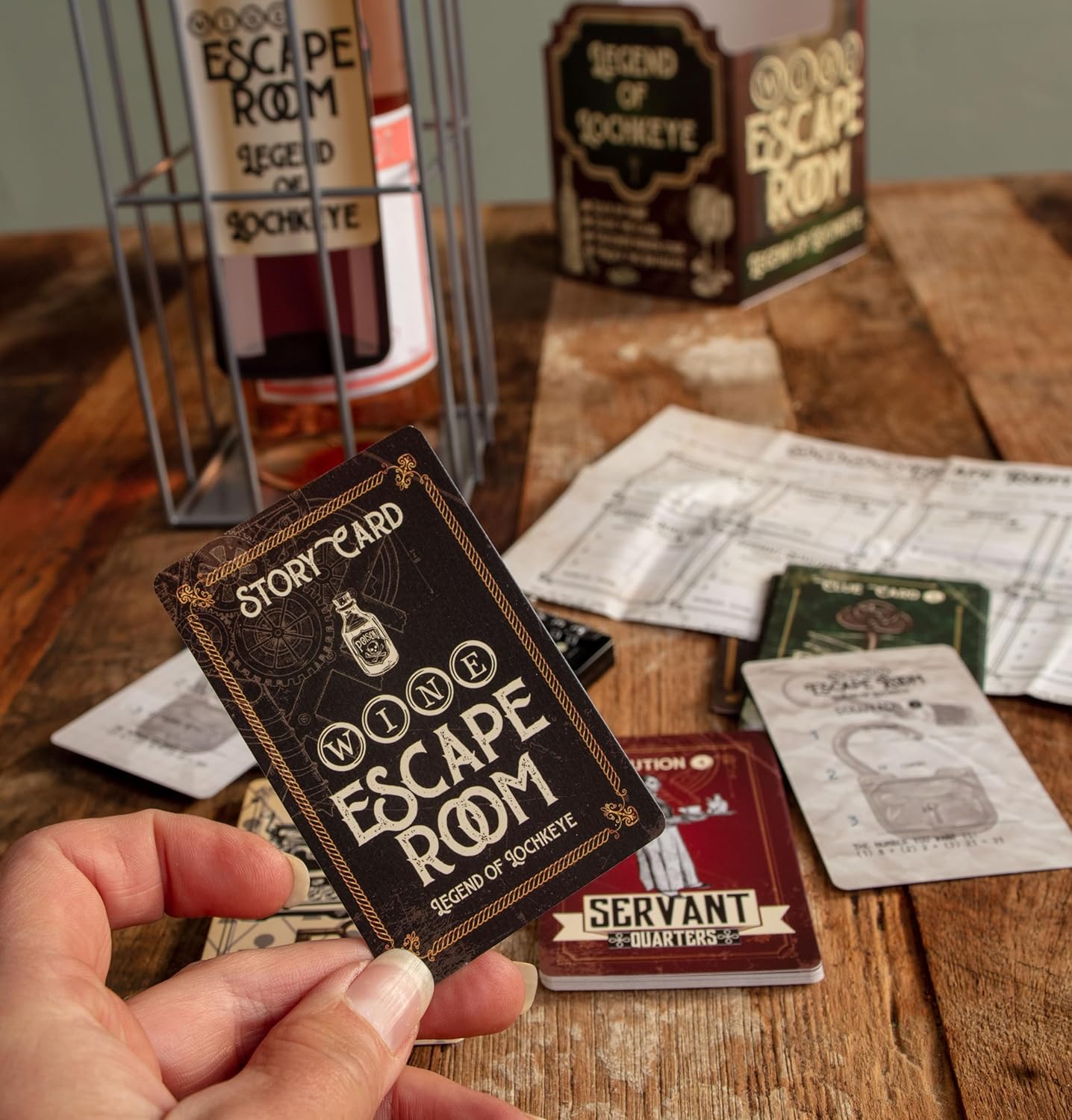 Boxer Gifts Wine Escape Room Game-Bottle Puzzle Box For Adults-Unusual Fun Gifts For Men & Women-Unique