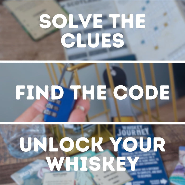 Boxer Gifts Whiskey Escape Room Game For Adults - Unlock The Cage - BOTTLE NOT INCLUDED | Fun Brain Teaser Puzzle For Adults | Whisky Gifts For Men On Birthdays Or Christmas & Unusual Presents For Dad