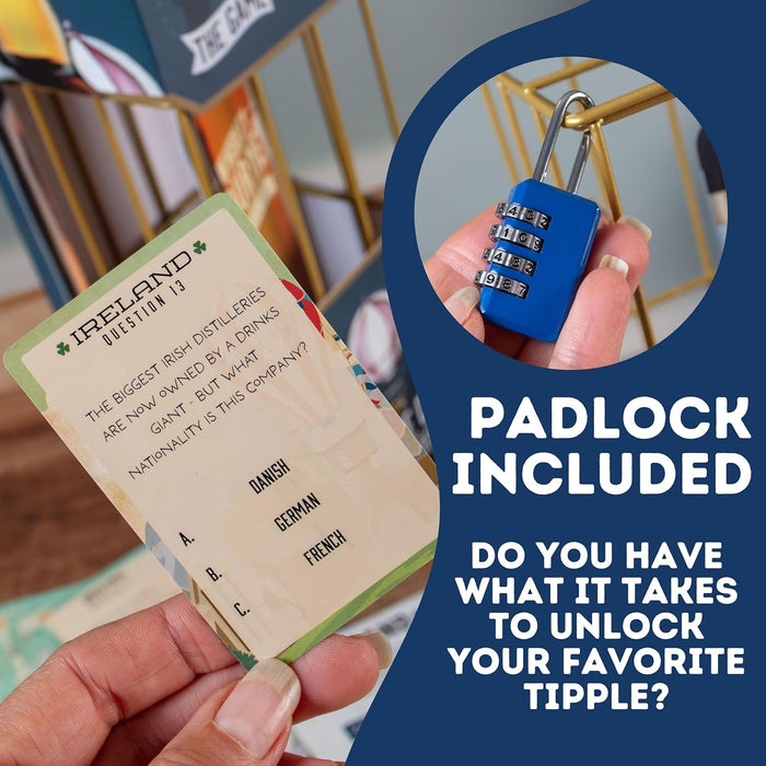 Boxer Gifts Whiskey Escape Room Game For Adults - Unlock The Cage - BOTTLE NOT INCLUDED | Fun Brain Teaser Puzzle For Adults | Whisky Gifts For Men On Birthdays Or Christmas & Unusual Presents For Dad