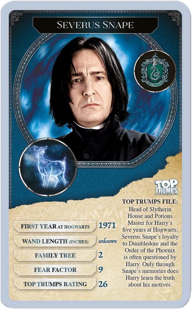 Harry Potter Greatest Witches and Wizards Top Trumps Card Game
