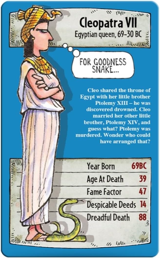 Horrible Histories Top Trumps Card Game