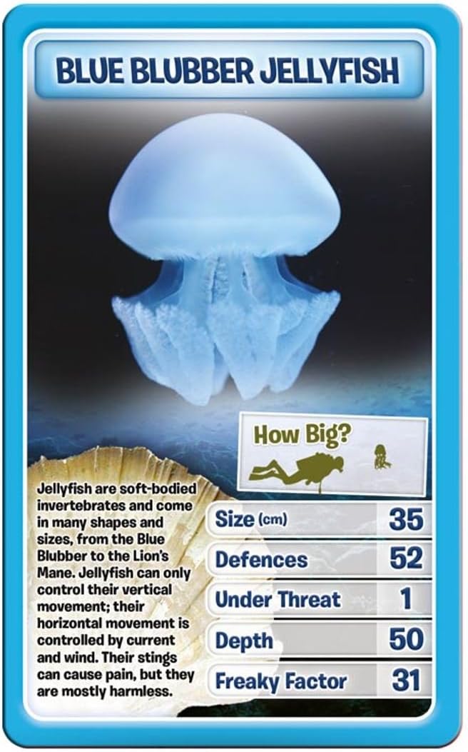 Creatures of the Deep Top Trumps Card Game