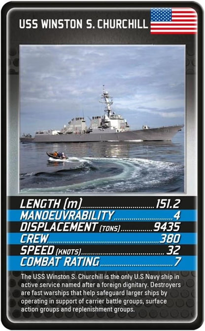 Battleships Top Trumps Card Game