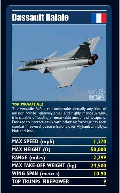 Ultimate Military Jets Top Trumps Card Game