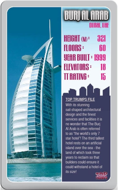 Skyscrapers Top Trumps Card Game