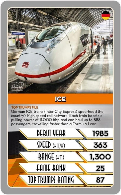 Trains Top Trumps Card Game