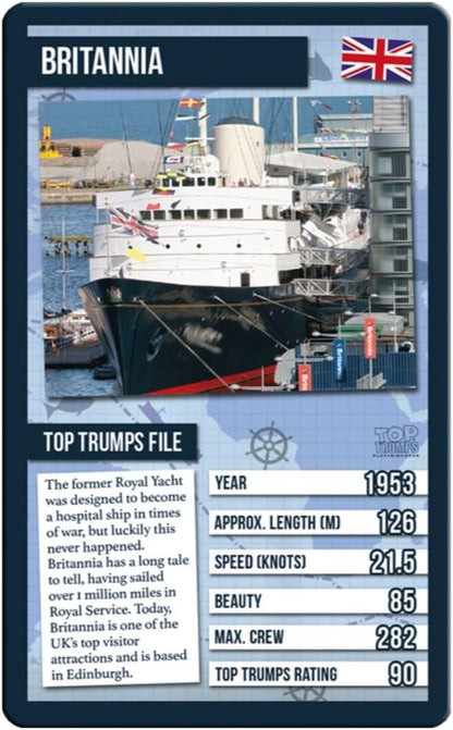 Top Trumps World Famous Ships Card Game