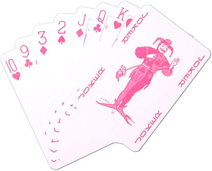 Waddingtons Number 1 Classic Pink Playing Card Game, play your favourite games from snap, poker and blackjack with this stylish deck, travel game, great gift and toy for boys and girls aged 6 plus