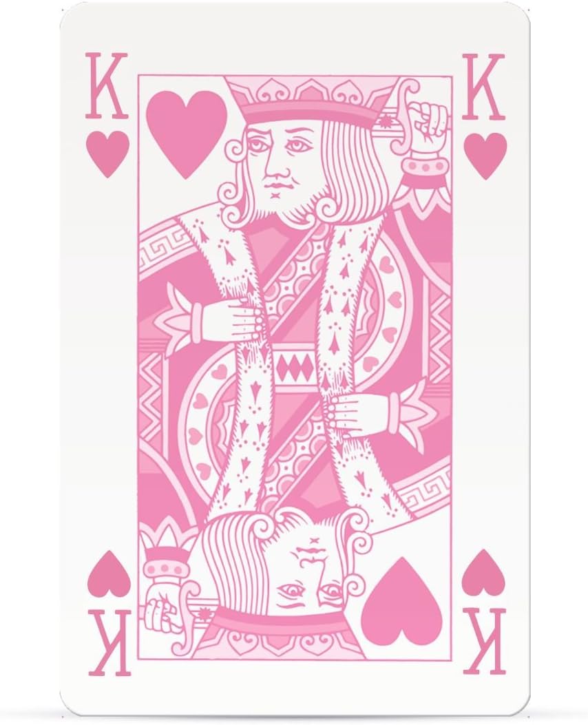 Waddingtons Number 1 Classic Pink Playing Card Game, play your favourite games from snap, poker and blackjack with this stylish deck, travel game, great gift and toy for boys and girls aged 6 plus