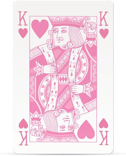 Waddingtons Number 1 Classic Pink Playing Card Game, play your favourite games from snap, poker and blackjack with this stylish deck, travel game, great gift and toy for boys and girls aged 6 plus