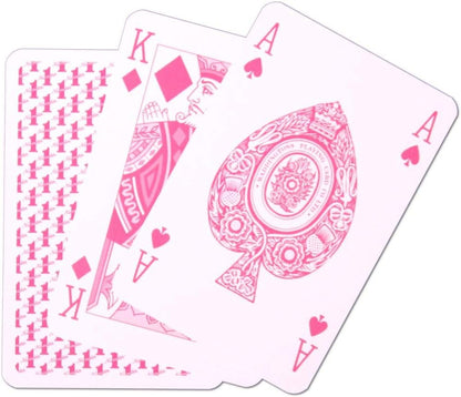 Waddingtons Number 1 Classic Pink Playing Card Game, play your favourite games from snap, poker and blackjack with this stylish deck, travel game, great gift and toy for boys and girls aged 6 plus
