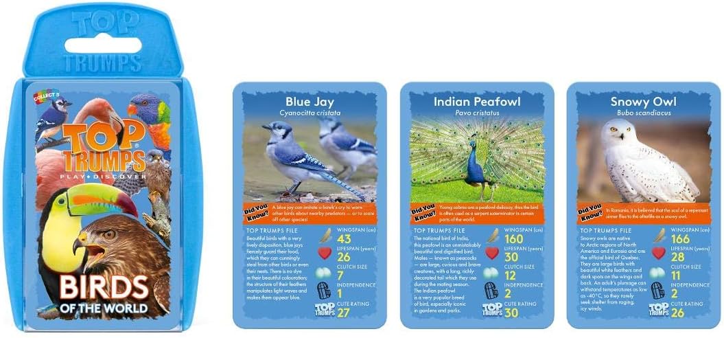 Birds Top Trumps Card Game