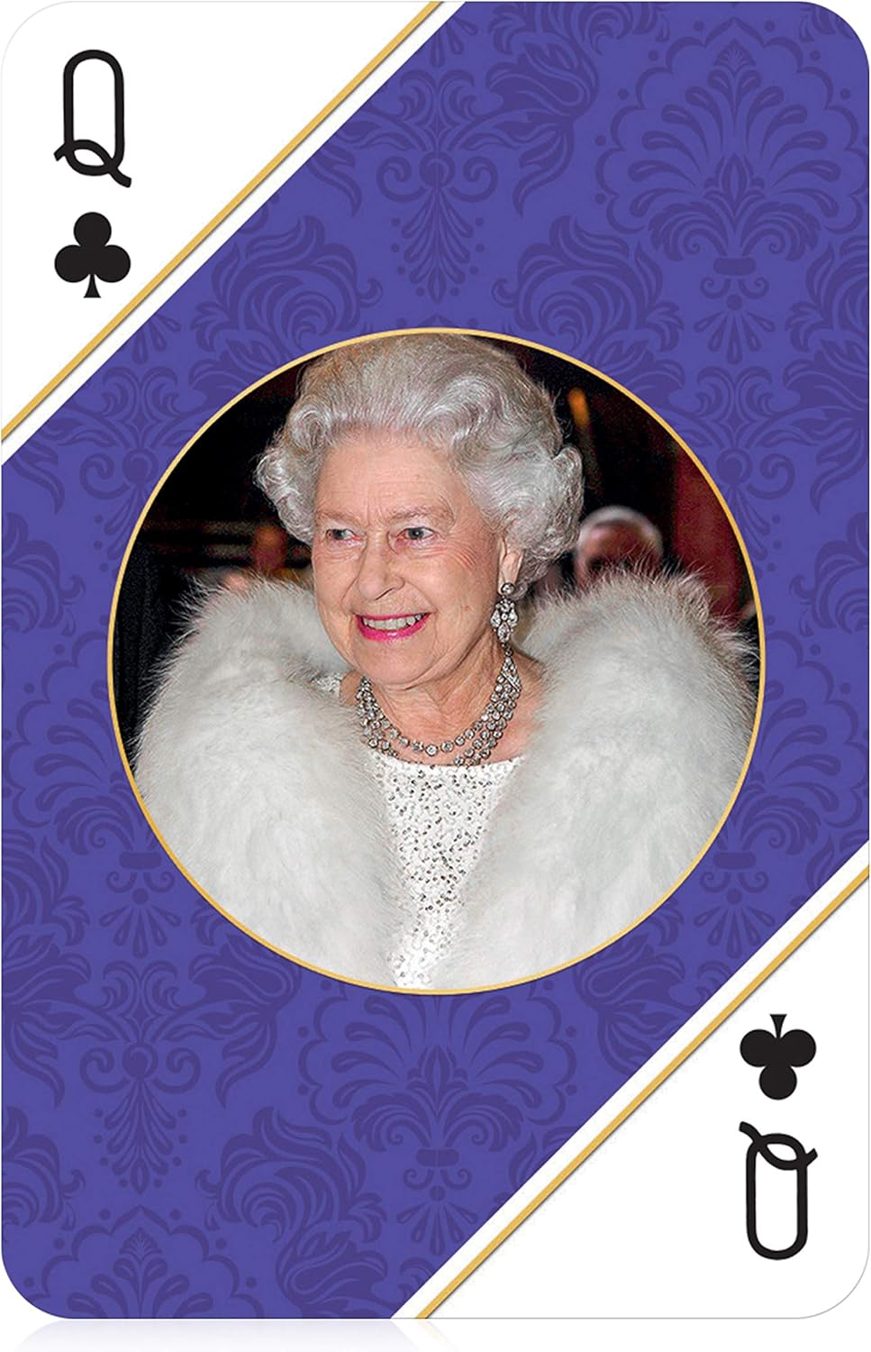 Waddingtons Number 1 HM Queen Elizabeth II Playing Card Game, play with Princess Charlotte, Prince George, King George VI and Her Majesty’s corgis, gift and toy for boys, girls and adults Aged 6 plus