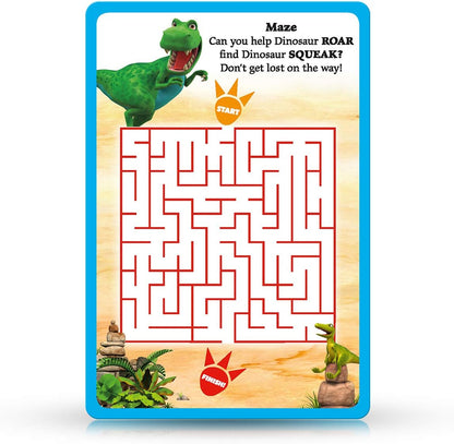 Top Trumps Junior Dinosaur Roar Card Game, play with Dinosaur Honk and Flap, 5 educational games including pairs, observation quiz and spot the difference, gift and toy for boys and girls aged 3 plus