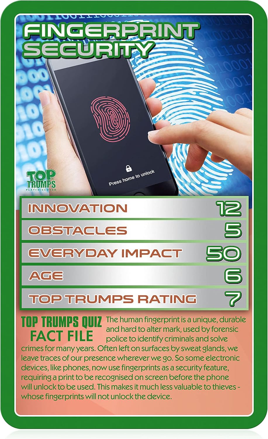 STEM: Terrific Technology Top Trumps Card Game
