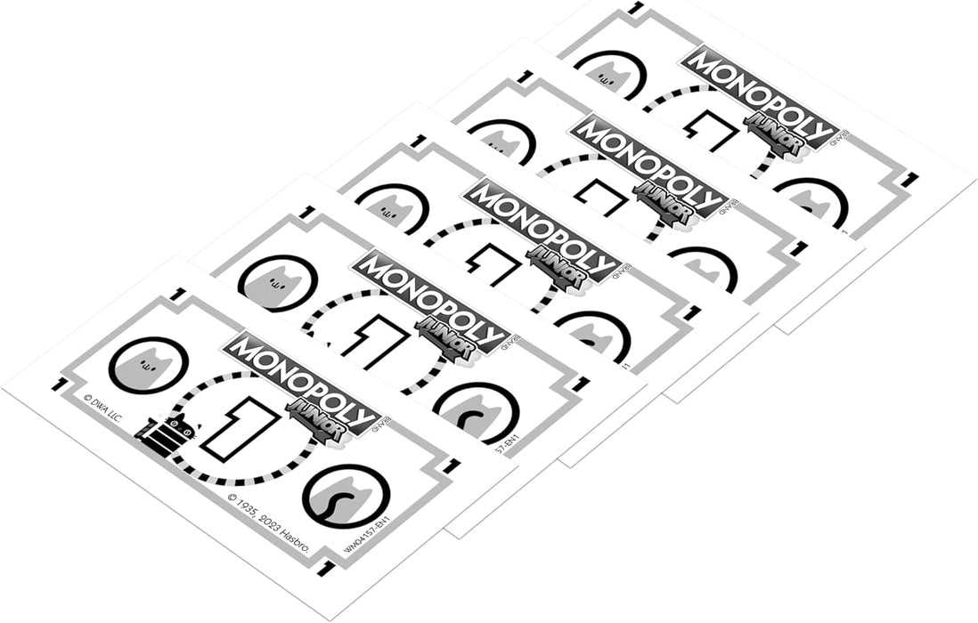 Winning Moves Gabby's Dollhouse Monopoly Junior Board Game, Buy Panda Paws, Kirry Fairy, Baby Box, DJ Catnip and trade your way to success, great gift for ages 6 plus