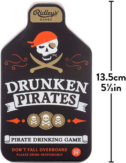 Ridley's Games GME060 Drunken Pirates, Drinking Game A6, Multicoloured