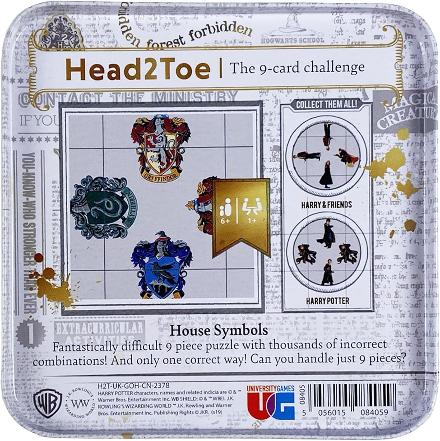 Harry Potter 08405 House Symbols Head 2 Toe Puzzle Challenge