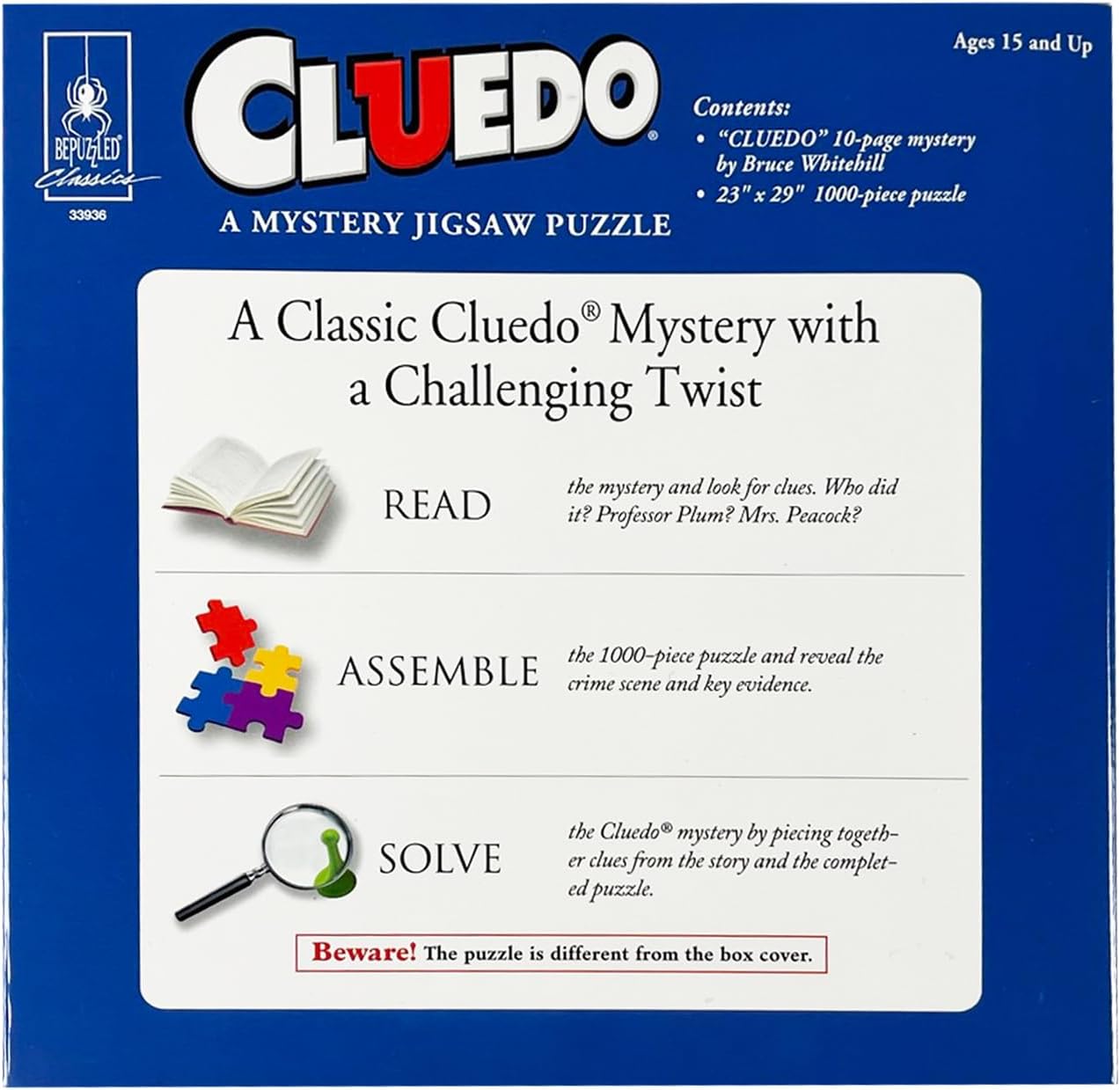 University Games U08582 Cluedo Mystery 1,000 piece Jigsaw Puzzle