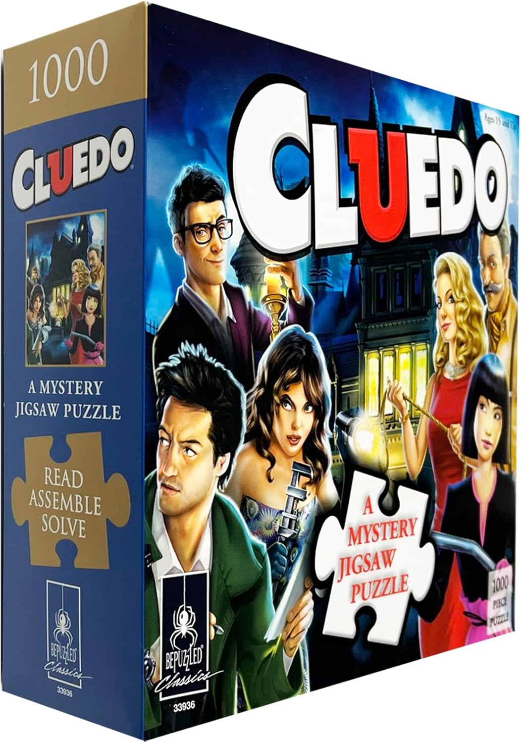 University Games U08582 Cluedo Mystery 1,000 piece Jigsaw Puzzle
