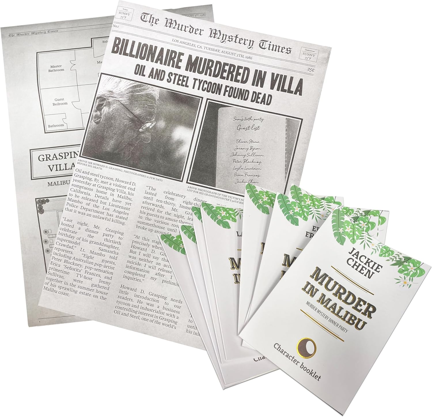 University Games Murder in Malibu Murder Mystery Game