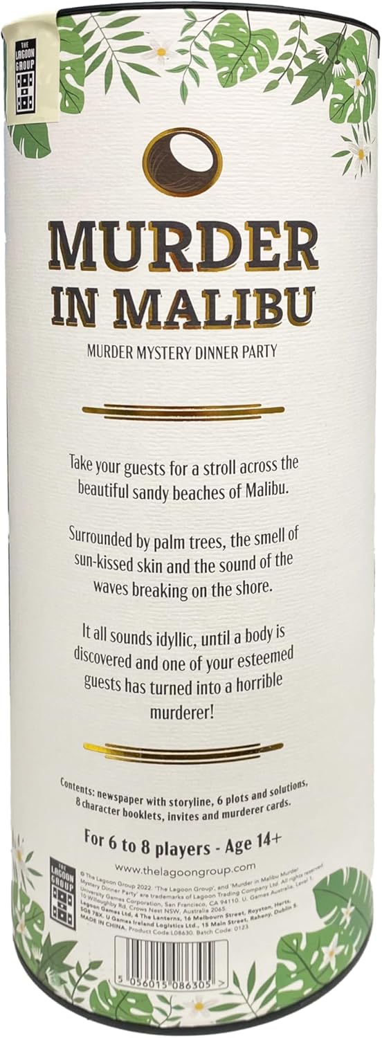 University Games Murder in Malibu Murder Mystery Game