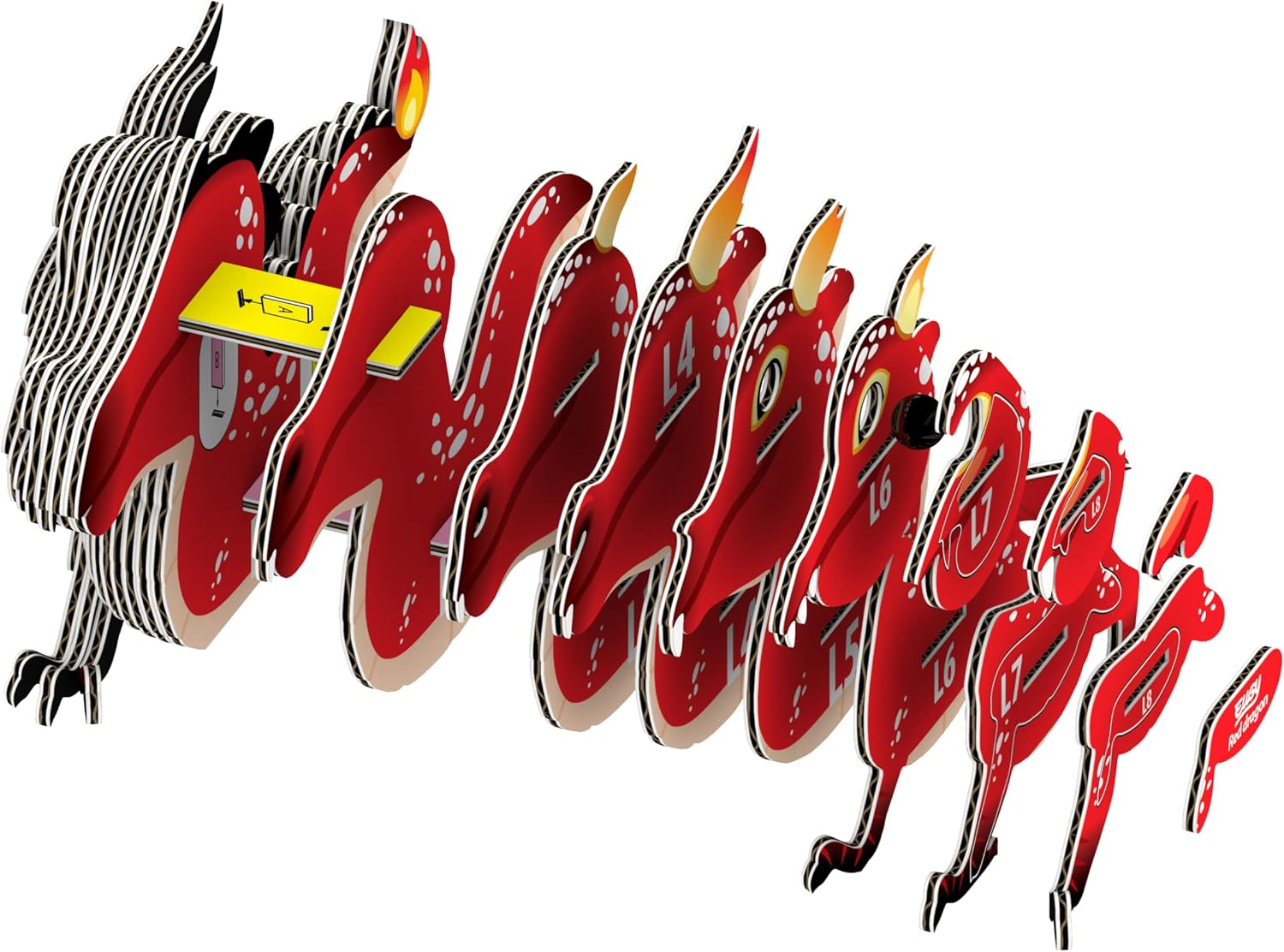 EUGY Red Dragon Craft Kit