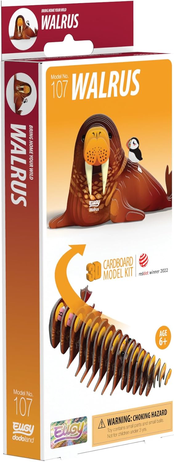 EUGY Walrus 3D Model Craft Kit