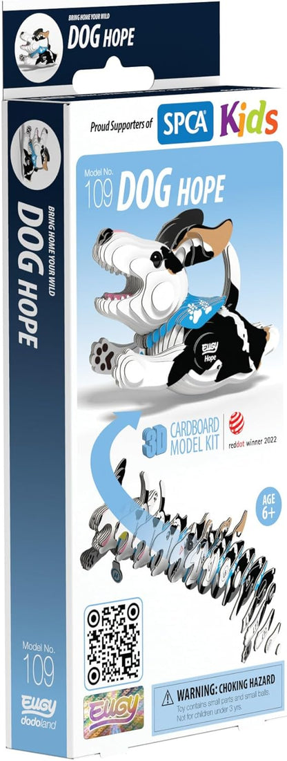 EUGY Dog Hope 3D Model Craft Kit