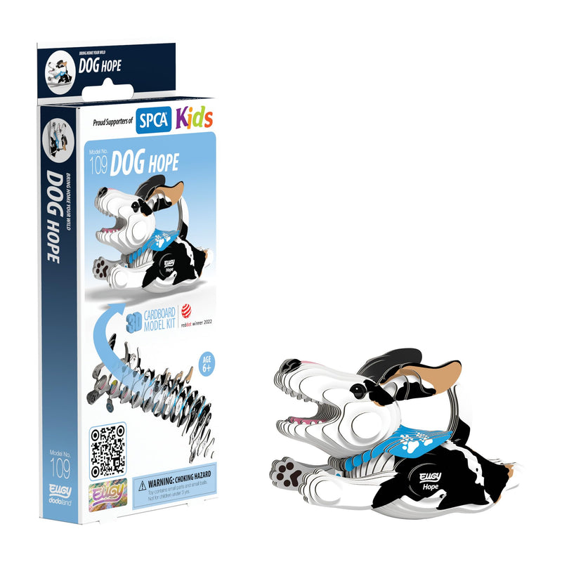 EUGY Dog Hope 3D Model Craft Kit