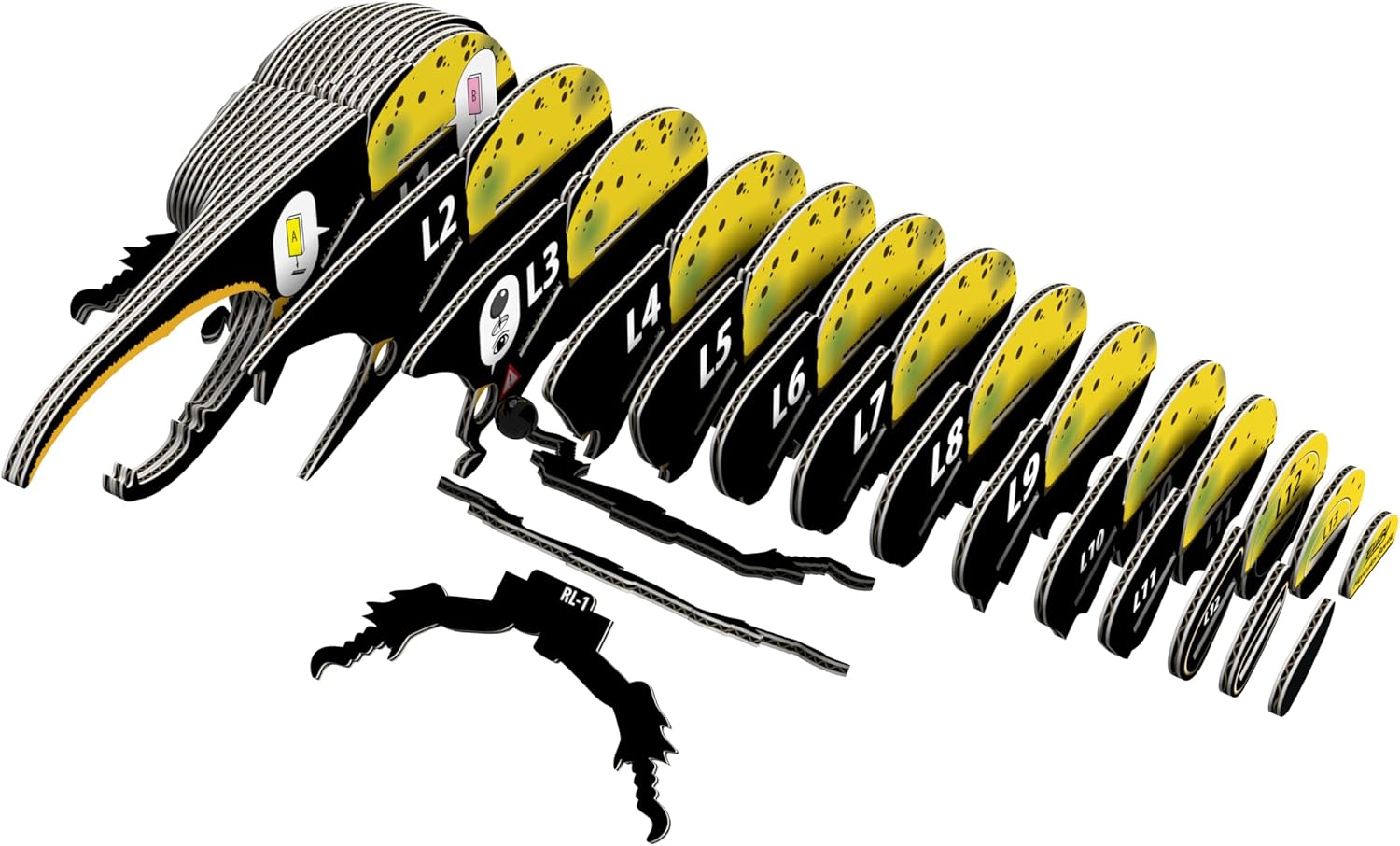 EUGY Hercules Beetle 3D Model Craft Kit