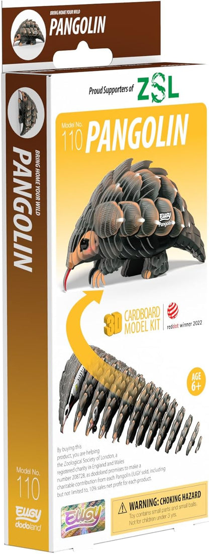 EUGY Pangolin 3D Model Craft Kit