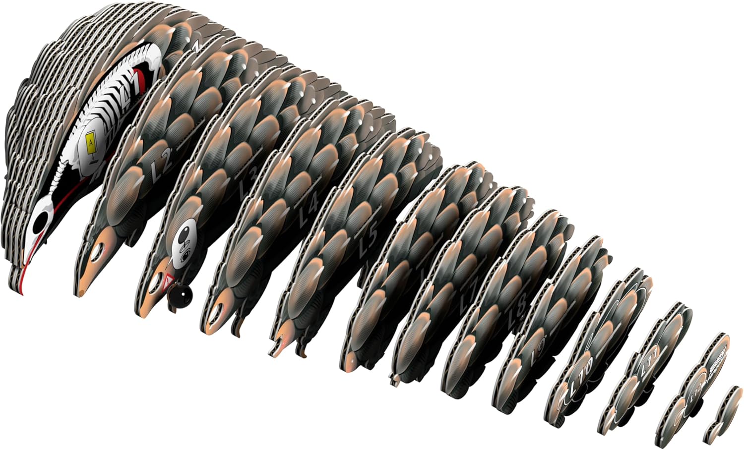 EUGY Pangolin 3D Model Craft Kit