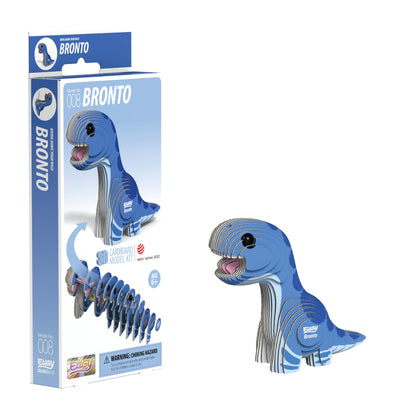 EUGY D5071 Brontosaurus 3D Model Craft Kit