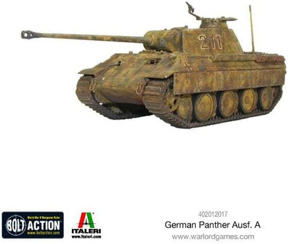Panther Ausf A - 1:56 / 28mm Plastic Scale Model Tank For Bolt Action by Warlord Games - Highly Detailed World War 2 Miniatures for Table-top Wargaming