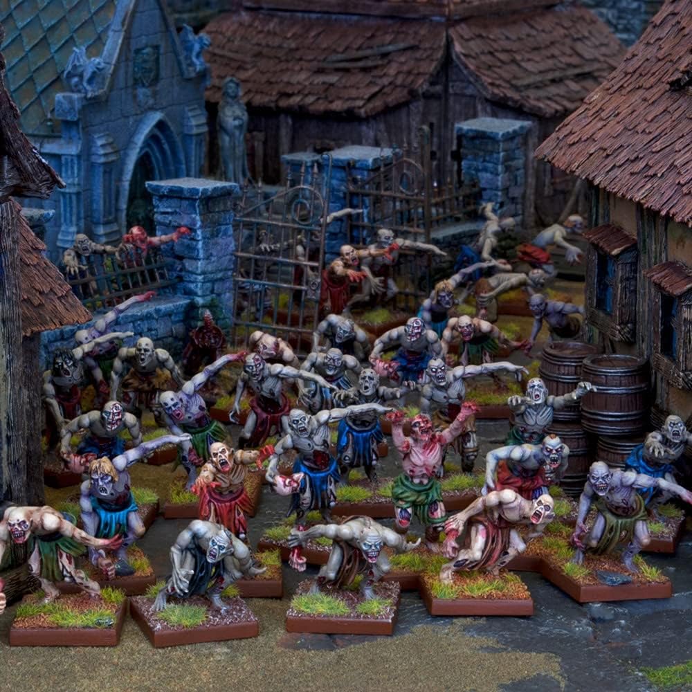 Mantic MGKWU33-1 Zombie Horde Miniature Model, Multicolour