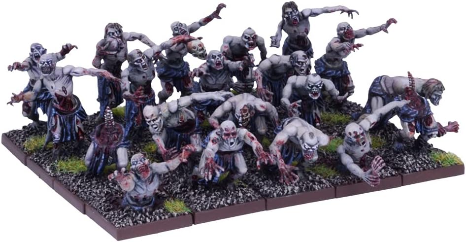 Mantic MGKWU33-1 Zombie Horde Miniature Model, Multicolour