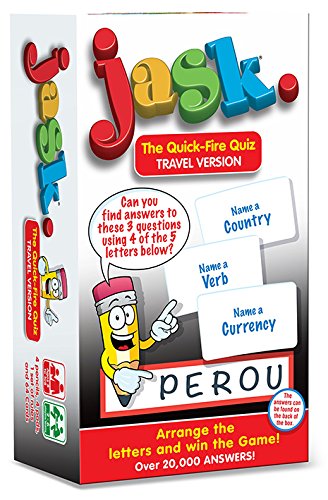 Travel Jask Great for Journeys, Holidays ! Fast-Paced Interactive Game ! For all ages from 8+ ! Everyone plays all at the same time ! !