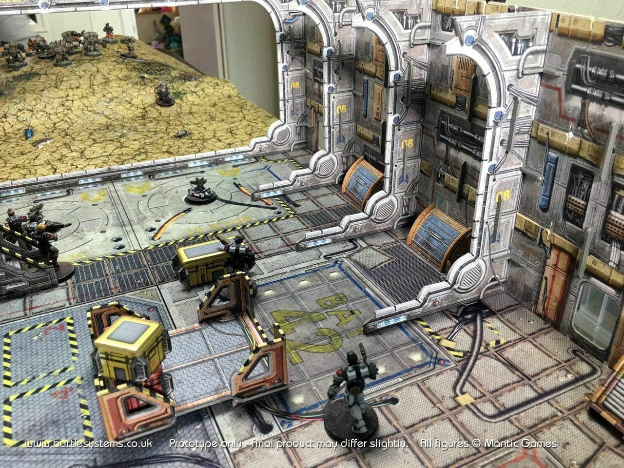 Battle Systems Sci-Fi Terrain - 28mm Modular 3D Space Terrain - Perfect for Wargaming and Roleplaying Tabletop Games - Full Colour Printed 3D 40K Multi Level Building Models (Arrival Bay