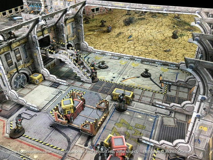 Battle Systems Sci-Fi Terrain - 28mm Modular 3D Space Terrain - Perfect for Wargaming and Roleplaying Tabletop Games - Full Colour Printed 3D 40K Multi Level Building Models (Arrival Bay