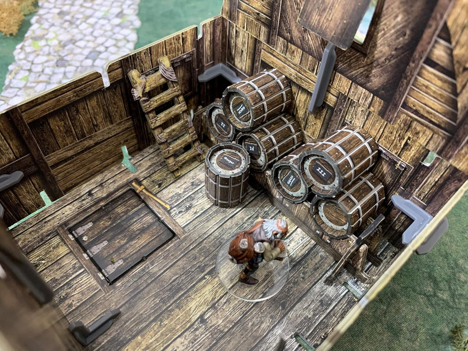Battle Systems BAT-BSTFWE015 Fantasy Water Mill - Modular Multi Level Tabletop Wargames Terrain - Wargaming Scenery for 28mm to 35mm Miniatures
