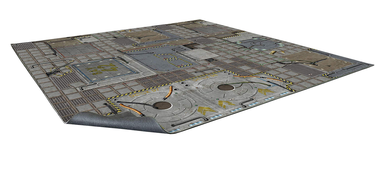 Battle Systems Terrain Frontier Game Mat 3x3 - Neoprene Playmat for 40k, Necromunda, Fallout, Marvel: Crisis Protocol