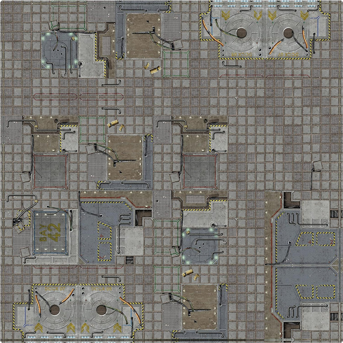 Battle Systems Terrain Frontier Game Mat 3x3 - Neoprene Playmat for 40k, Necromunda, Fallout, Marvel: Crisis Protocol